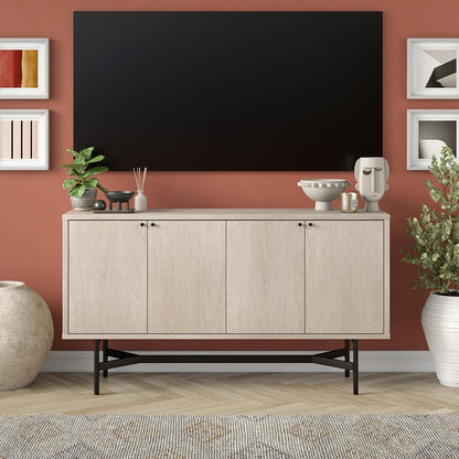 Hudson & Canal - Richmond 58in Wide Rectangular Buffet Table in Alder White - BF2269 veiw 8