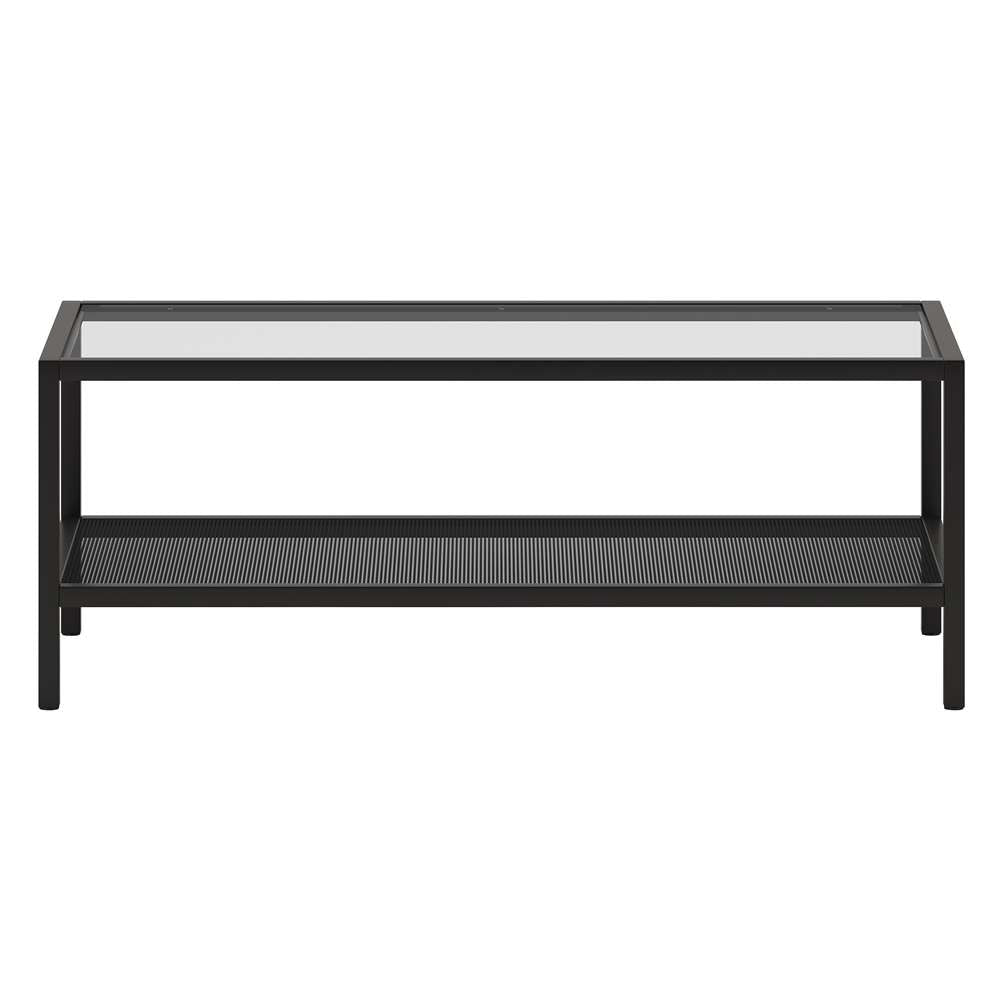 Hudson & Canal - Rigan 45in Wide Rectangular Coffee Table in Blackened Bronze - CT0067 veiw 3