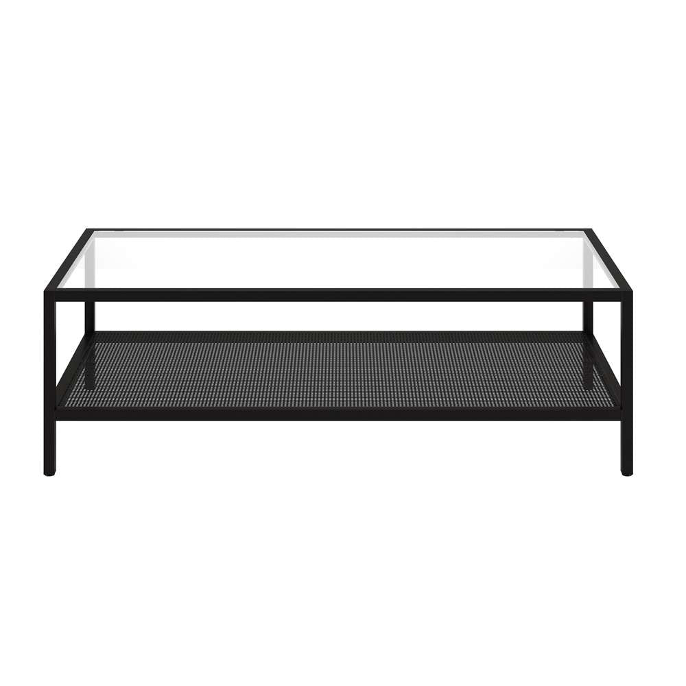 Hudson & Canal - Rigan 54in Wide Rectangular Coffee Table in Blackened Bronze - CT1224 veiw 3