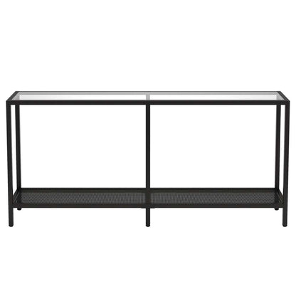 Hudson & Canal - Rigan 64in Wide Rectangular Console Table in Blackened Bronze - AT0590 veiw 3