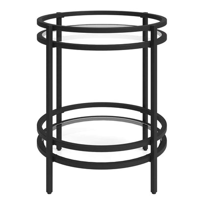 Hudson & Canal - Robillard 20in Wide Round Side Table in Blackened Bronze - ST1198 veiw 3