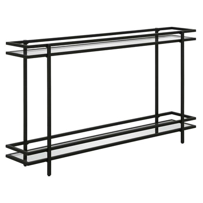 Hudson & Canal - Robillard 52in Wide Rectangular Console Table in Blackened Bronze - AT1141 veiw 1