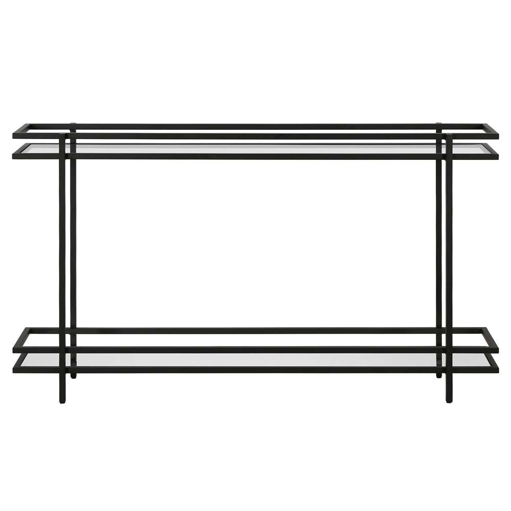 Hudson & Canal - Robillard 52in Wide Rectangular Console Table in Blackened Bronze - AT1141 veiw 3