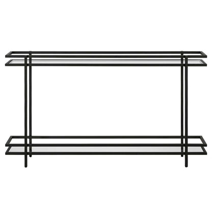 Hudson & Canal - Robillard 52in Wide Rectangular Console Table in Blackened Bronze - AT1141 veiw 3
