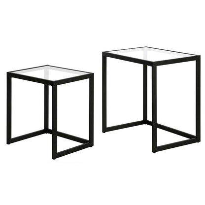 Hudson & Canal - Rocco Rectangular Nested Side Table in Blackened Bronze - ST0554 veiw 4