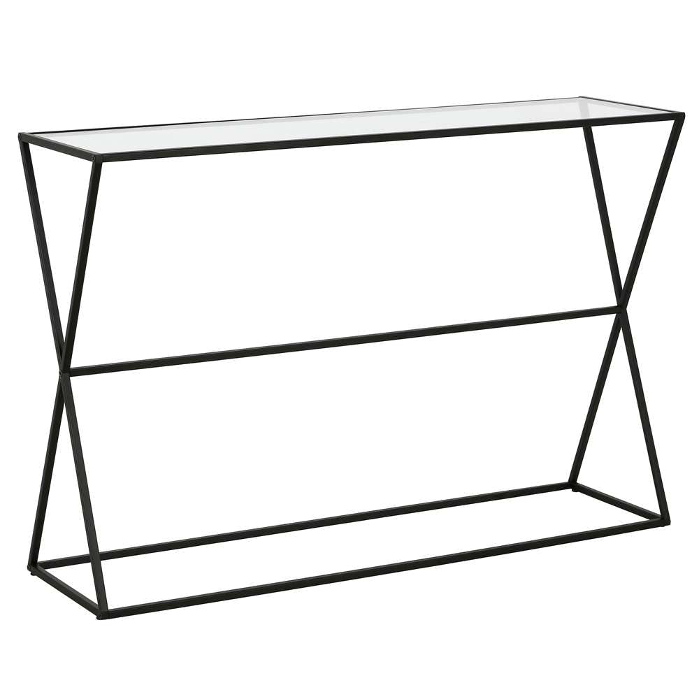 Hudson & Canal - Sabrina 45in Wide Rectangular Console Table in Blackened Bronze - AT0933 veiw 1