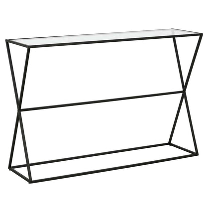 Hudson & Canal - Sabrina 45in Wide Rectangular Console Table in Blackened Bronze - AT0933 veiw 1