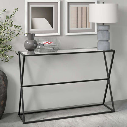 Hudson & Canal - Sabrina 45in Wide Rectangular Console Table in Blackened Bronze - AT0933 veiw 2