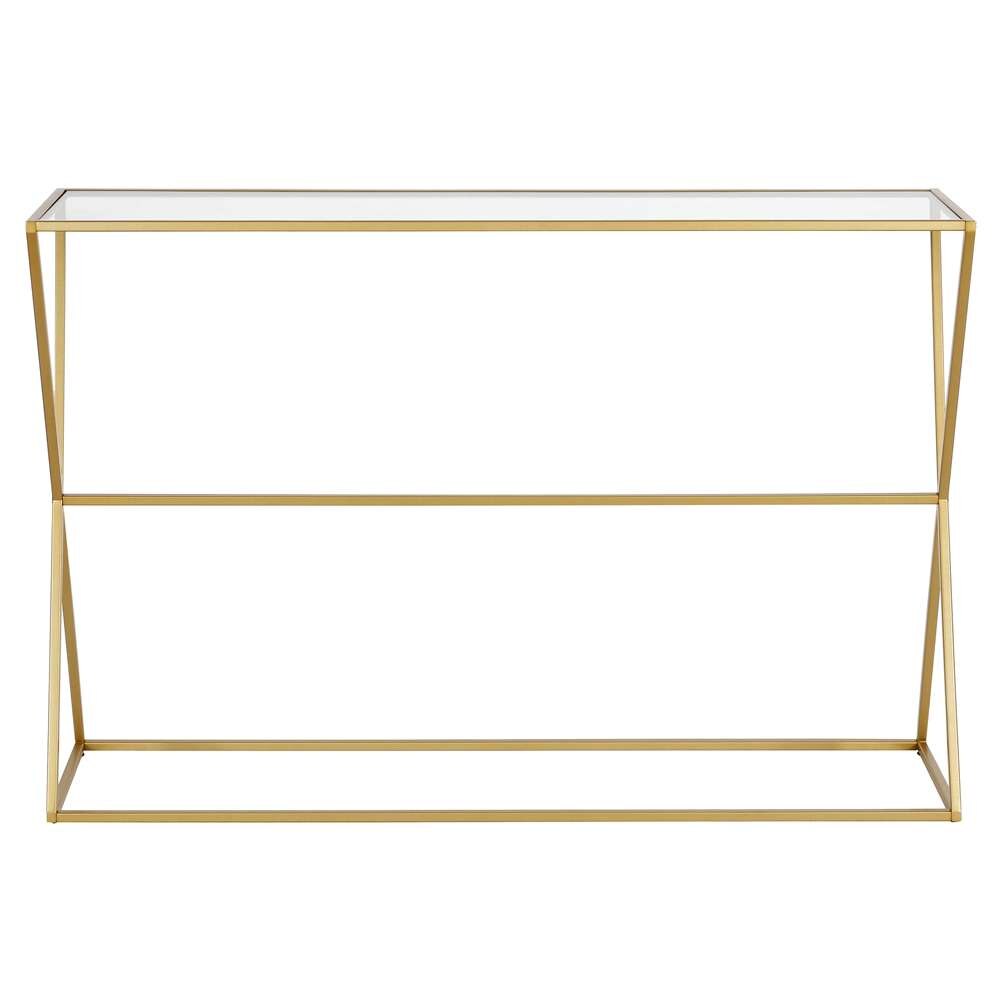 Hudson & Canal - Sabrina 45in Wide Rectangular Console Table in Brass - AT0934 veiw 3