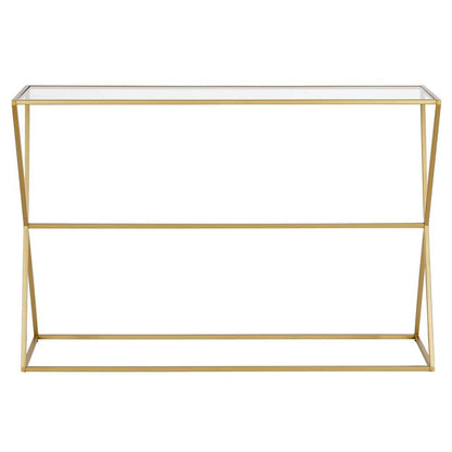 Hudson & Canal - Sabrina 45in Wide Rectangular Console Table in Brass - AT0934 veiw 3