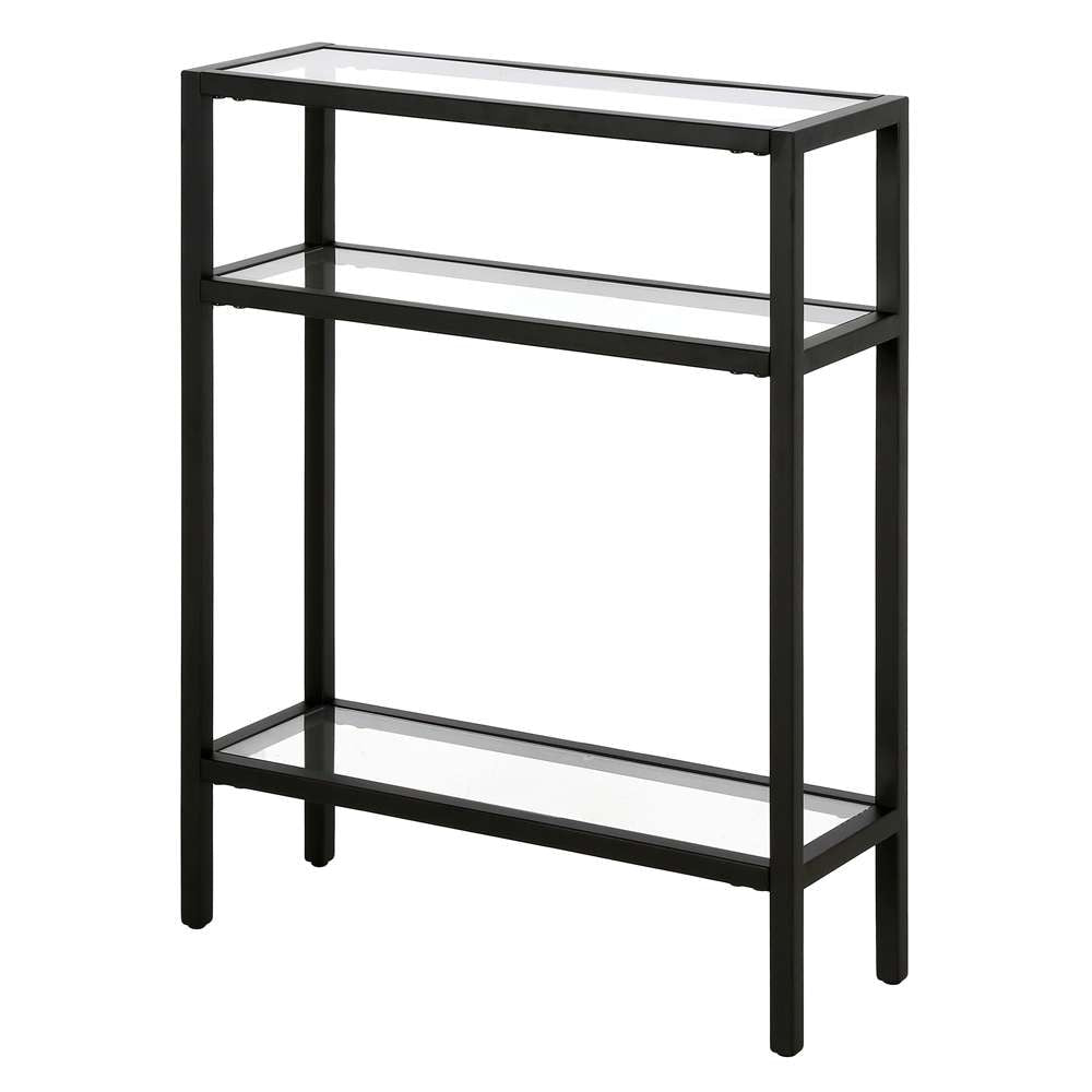 Hudson & Canal - Sivil 22in Wide Rectangular Console Table in Blackened Bronze - AT1165 veiw 4