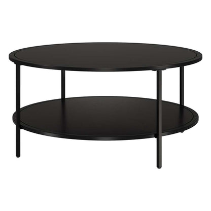 Hudson & Canal - Sivil 36 Wide Round Coffee Table with Metal Top in Blackened Bronze - CT1834 veiw 1