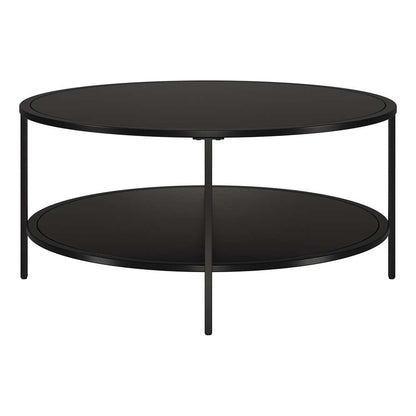 Hudson & Canal - Sivil 36 Wide Round Coffee Table with Metal Top in Blackened Bronze - CT1834 veiw 3