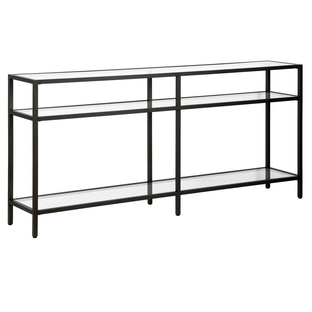 Hudson & Canal - Sivil 64in Wide Rectangular Console Table in Blackened Bronze - AT0593 veiw 1