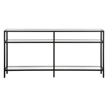 Hudson & Canal - Sivil 64in Wide Rectangular Console Table in Blackened Bronze - AT0593 veiw 3