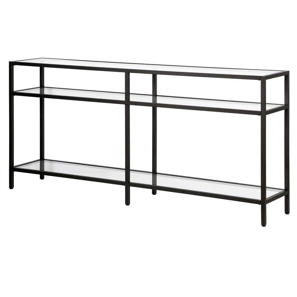 Hudson & Canal - Sivil 64in Wide Rectangular Console Table in Blackened Bronze - AT0593 veiw 4