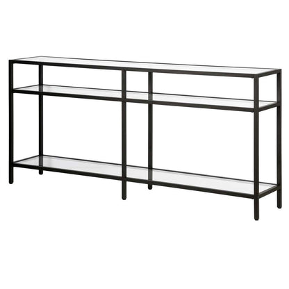 Hudson & Canal - Sivil 64in Wide Rectangular Console Table in Blackened Bronze - AT0593 veiw 4