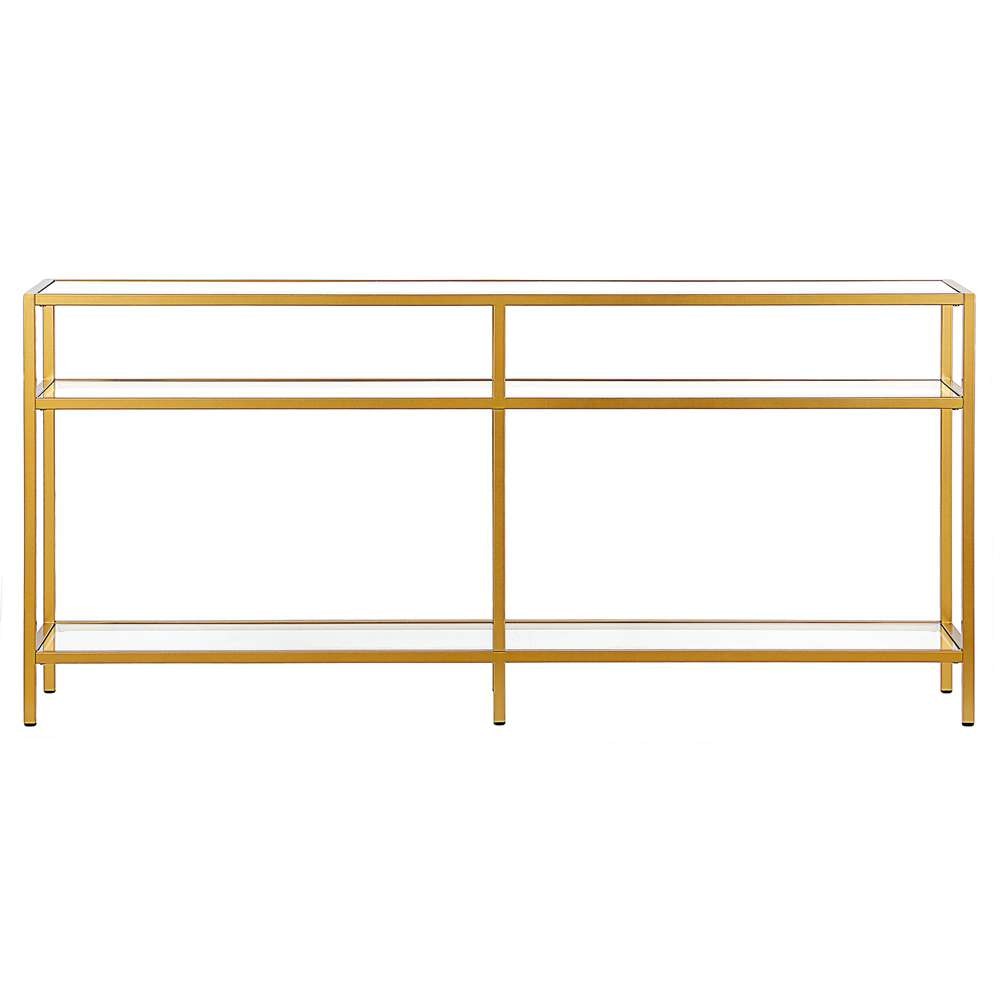 Hudson & Canal - Sivil 64in Wide Rectangular Console Table in Brass - AT0594 veiw 3