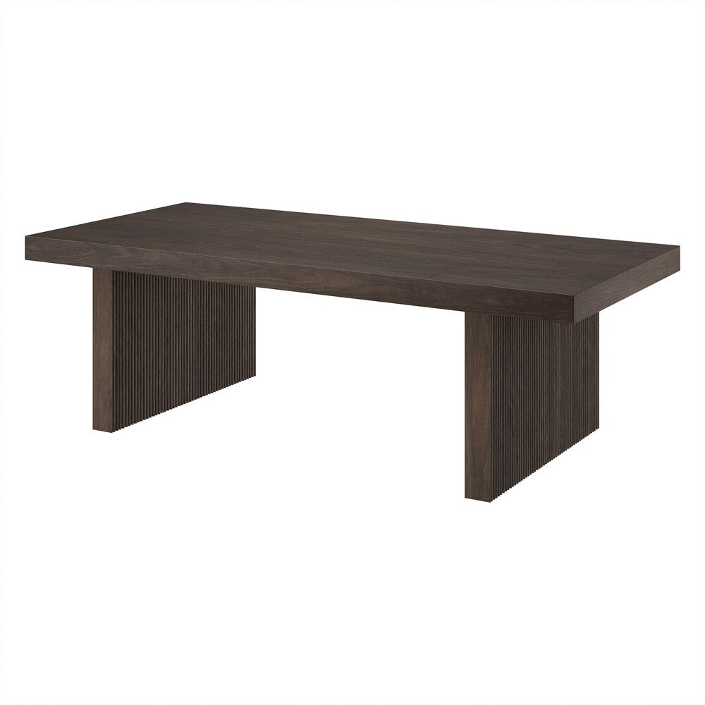Hudson & Canal - Soren 48in Wide Rectangular Coffee Table in Alder Brown - CT2395 veiw 3