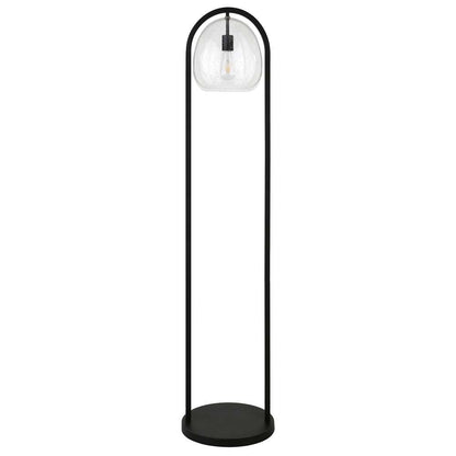 Hudson & Canal - Sydney 64in Floor Lamp with Seeded Glass Shade in Blackened Bronze - FL1584 veiw 1