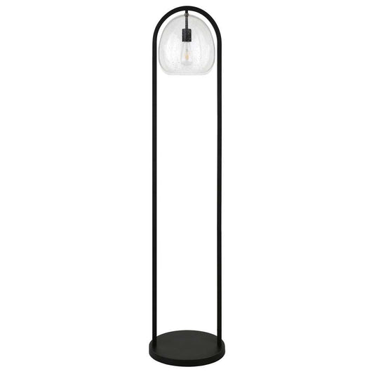 Hudson & Canal - Sydney 64in Floor Lamp with Seeded Glass Shade in Blackened Bronze - FL1584 veiw 1