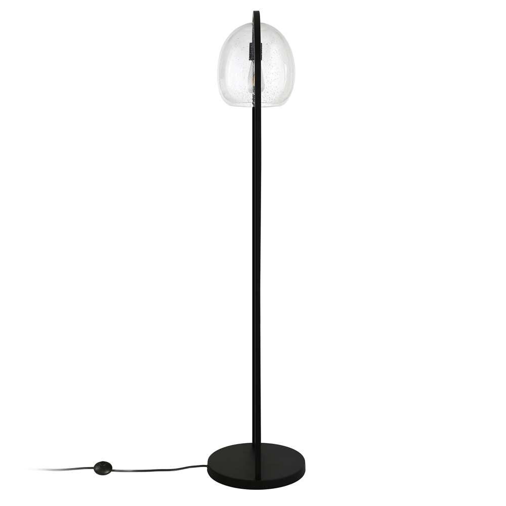 Hudson & Canal - Sydney 64in Floor Lamp with Seeded Glass Shade in Blackened Bronze - FL1584 veiw 4