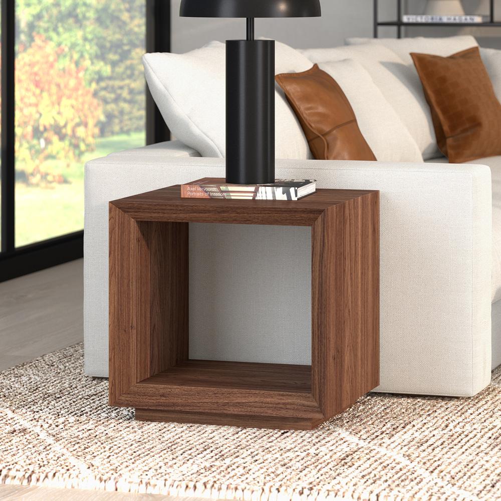 Hudson & Canal - Tannen 22in Wide Rectangular Side Table in Satin Walnut - ST2345 veiw 4