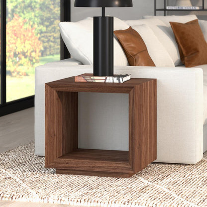 Hudson & Canal - Tannen 22in Wide Rectangular Side Table in Satin Walnut - ST2345 veiw 4