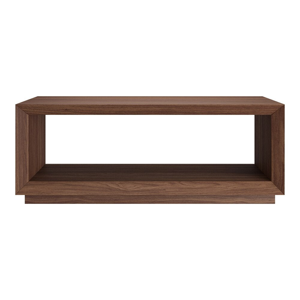 Hudson & Canal - Tannen 48in Wide Rectangular Coffee Table in Satin Walnut - CT2344 veiw 2