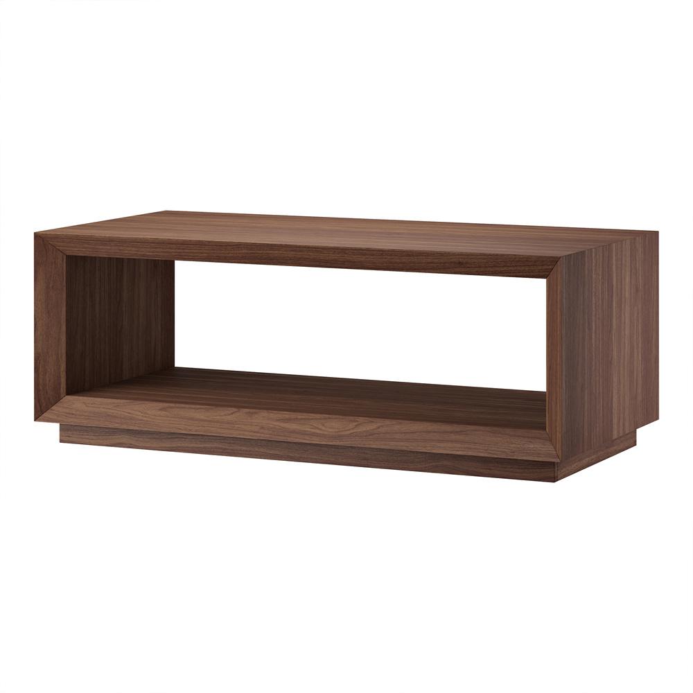 Hudson & Canal - Tannen 48in Wide Rectangular Coffee Table in Satin Walnut - CT2344 veiw 3