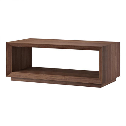 Hudson & Canal - Tannen 48in Wide Rectangular Coffee Table in Satin Walnut - CT2344 veiw 3