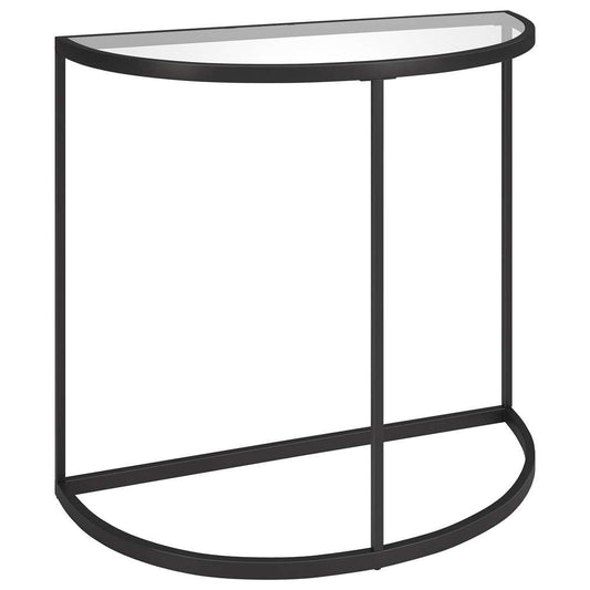 Hudson & Canal - Verlaine 32in Wide Demilune Console Table in Blackened Bronze - AT1889 veiw 1