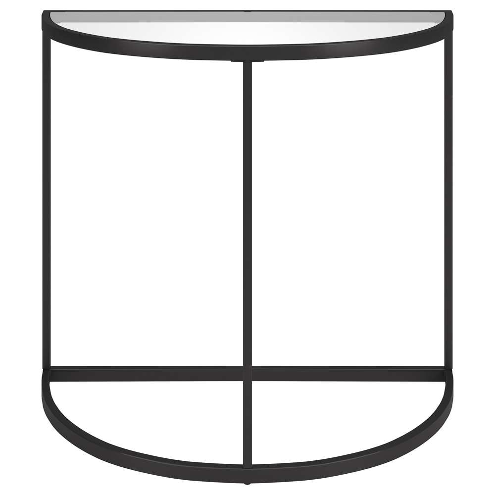 Hudson & Canal - Verlaine 32in Wide Demilune Console Table in Blackened Bronze - AT1889 veiw 3