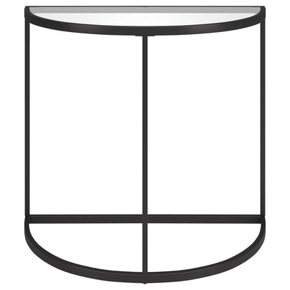 Hudson & Canal - Verlaine 32in Wide Demilune Console Table in Blackened Bronze - AT1889 veiw 3