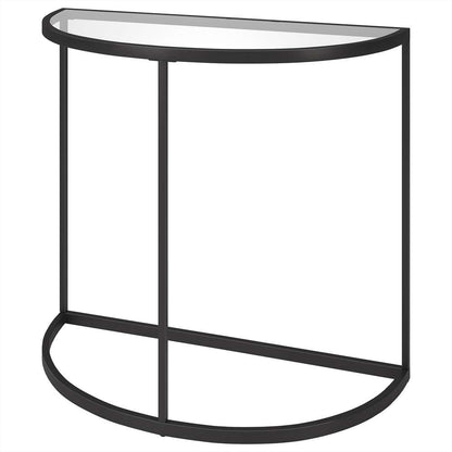 Hudson & Canal - Verlaine 32in Wide Demilune Console Table in Blackened Bronze - AT1889 veiw 4
