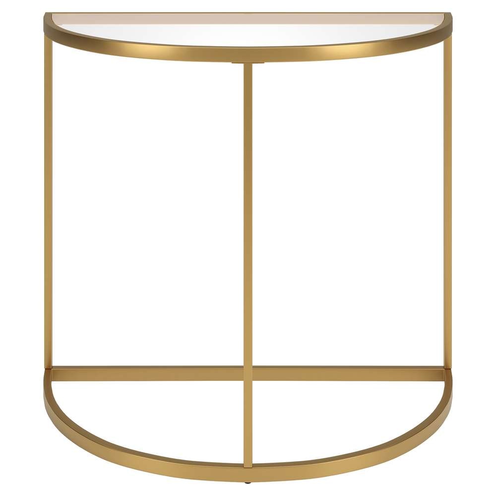 Hudson & Canal - Verlaine 32in Wide Demilune Console Table in Gold - AT1890 veiw 3