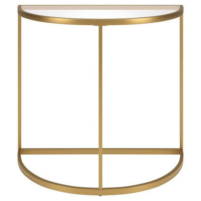 Hudson & Canal - Verlaine 32in Wide Demilune Console Table in Gold - AT1890 veiw 3