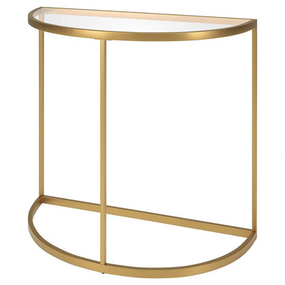 Hudson & Canal - Verlaine 32in Wide Demilune Console Table in Gold - AT1890 veiw 4
