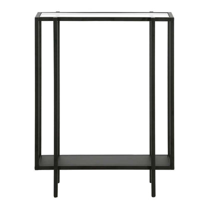 Hudson & Canal - Vireo 22in Wide Rectangular Console Table with Metal Shelf in Blackened Bronze - AT1172 veiw 3