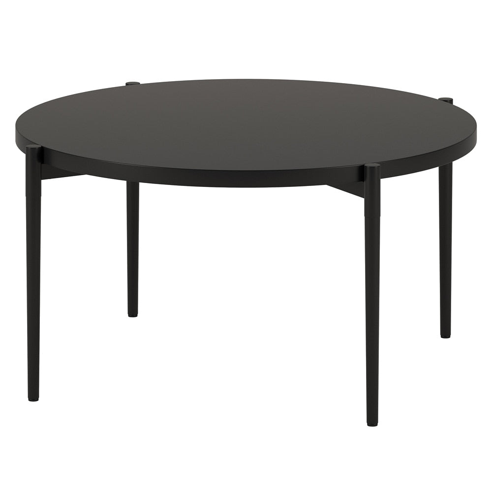 Hudson & Canal - Wayne Round Coffee Table in Blackened Bronze - CT1819 veiw 3