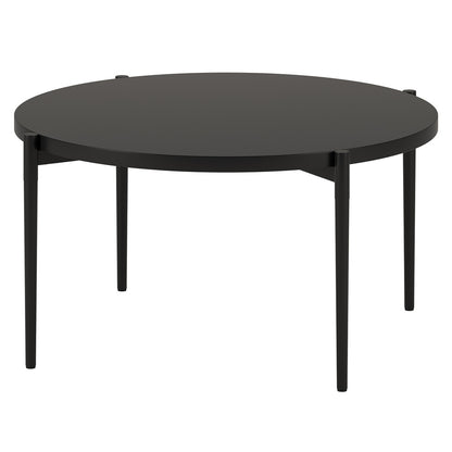 Hudson & Canal - Wayne Round Coffee Table in Blackened Bronze - CT1819 veiw 3