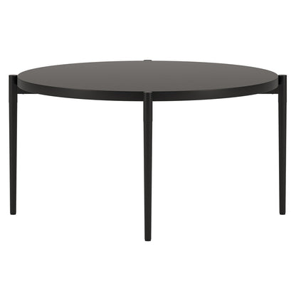 Hudson & Canal - Wayne Round Coffee Table in Blackened Bronze - CT1819 veiw 4