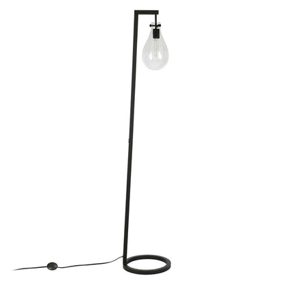 Hudson & Canal - Weston 66in Tall Floor Lamp with Glass Shade in Blackened Bronze/Seeded - FL0218 veiw 3