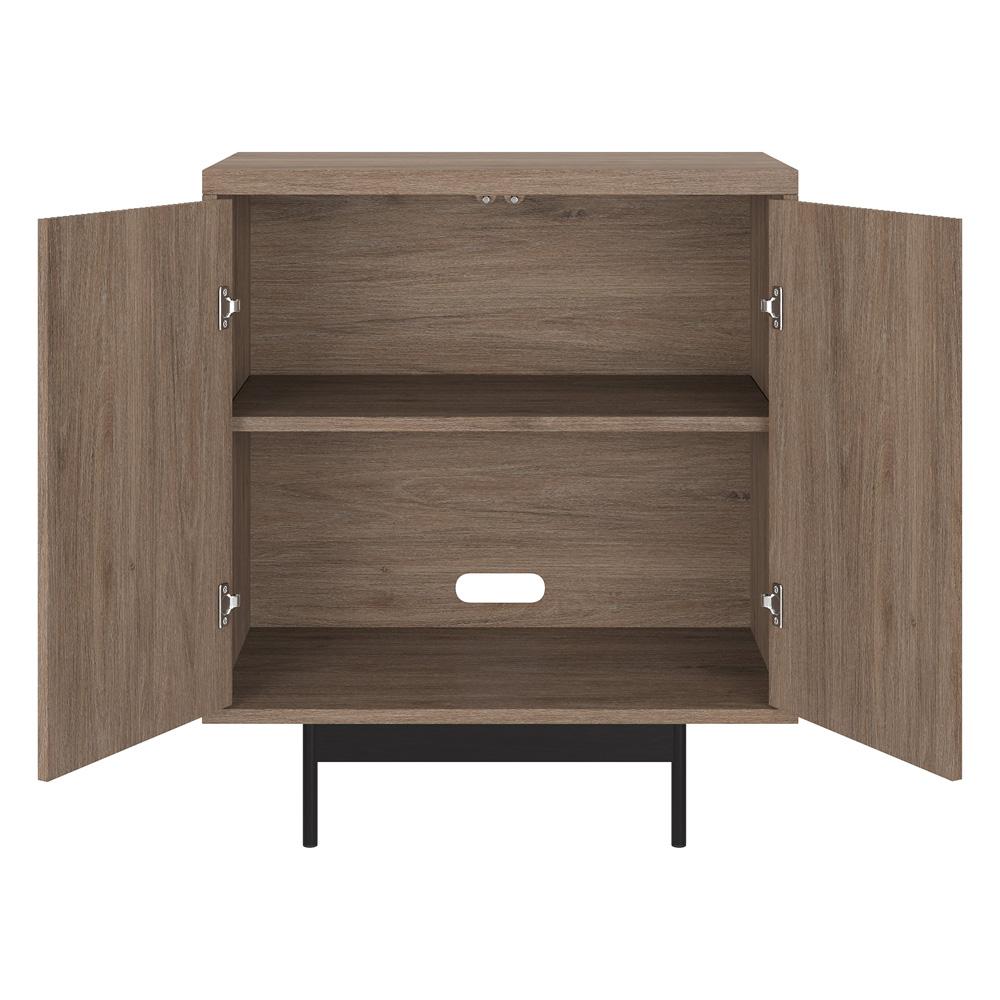 Hudson & Canal - Whitman 28in Wide Rectangular Accent Cabinet in Antiqued Gray Oak - AC2204 veiw 4