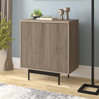 Hudson & Canal - Whitman 28in Wide Rectangular Accent Cabinet in Antiqued Gray Oak - AC2204 veiw 5