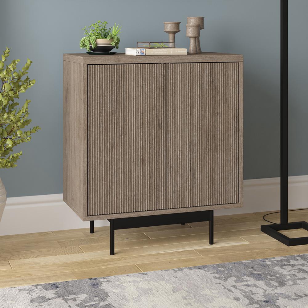 Hudson & Canal - Whitman 28in Wide Rectangular Accent Cabinet in Antiqued Gray Oak - AC2204 veiw 6