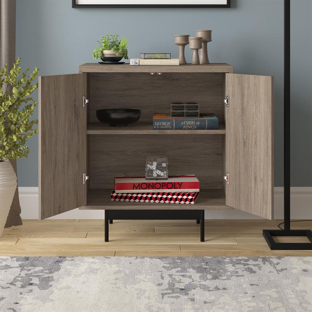 Hudson & Canal - Whitman 28in Wide Rectangular Accent Cabinet in Antiqued Gray Oak - AC2204 veiw 7