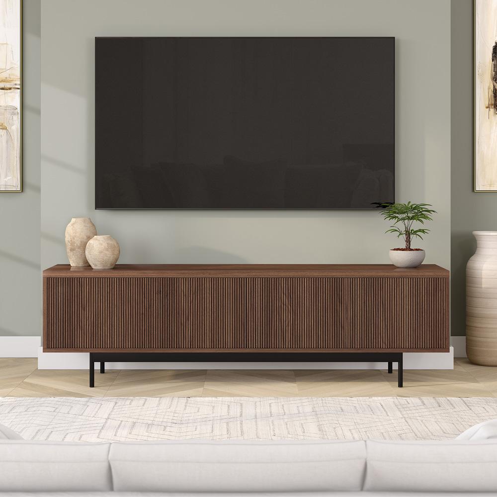 Hudson & Canal - Whitman Rectangular TV Stand for TVs up to 75in in Satin Walnut - TV2282 veiw 5