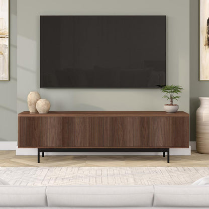 Hudson & Canal - Whitman Rectangular TV Stand for TVs up to 75in in Satin Walnut - TV2282 veiw 5