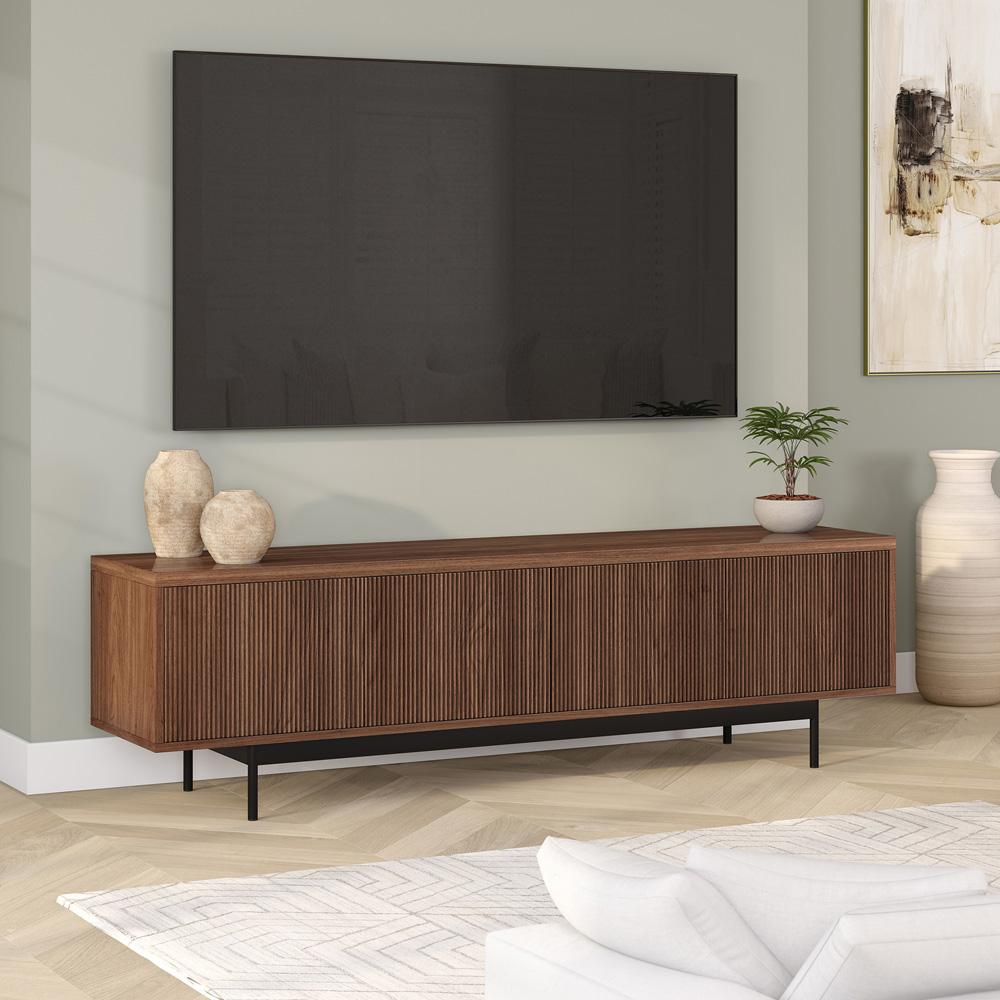 Hudson & Canal - Whitman Rectangular TV Stand for TVs up to 75in in Satin Walnut - TV2282 veiw 6